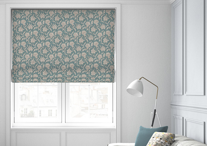Carlina, Teal - Roman Blind - Image 3
